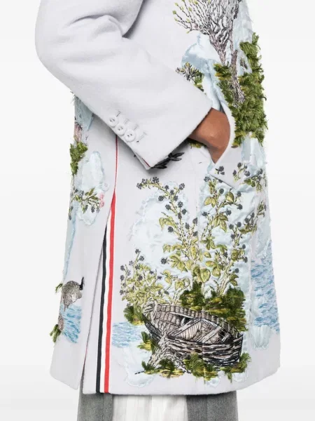 Palton Thom Browne albastru