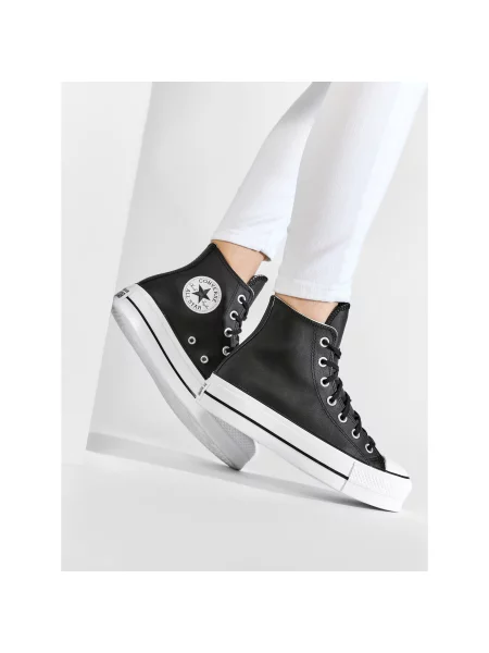 CONVERSE Sportbačiai su auliuku CHUCK TAYLOR ALL STAR LIFT CLEAN HI' juoda