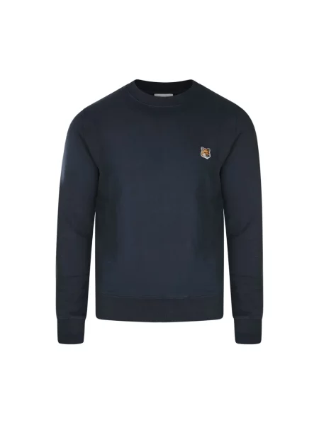 Bluza Maison Kitsune z logo niebieska