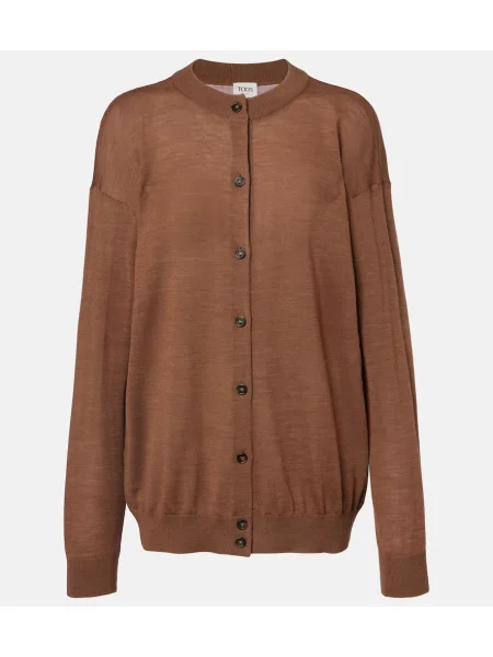 Volnene jopica Tod's rjava