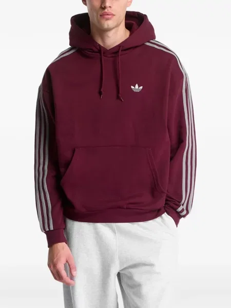 Pantaloni Adidas alergare cu broderie alb