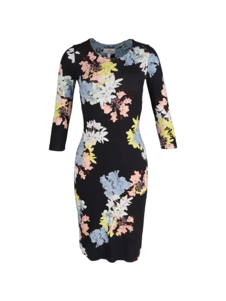 Rochie Erdem cu model floral de costum negru