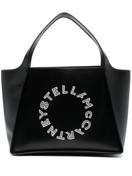 Geantă Stella Mccartney cu broderie negru
