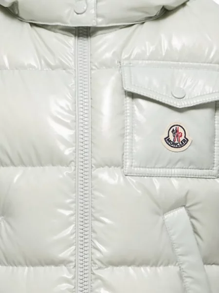 Kamizelka puchowa dziecięca Moncler Enfant zielona