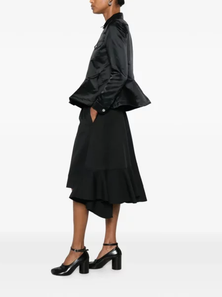 Pantaloni Comme Des Garçons cu volane negru