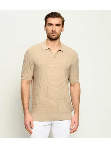 Tricou polo Boss Black negru
