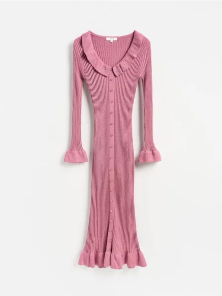Reserved Rochie maxi cu conținut ridicat de roz-pudră roz