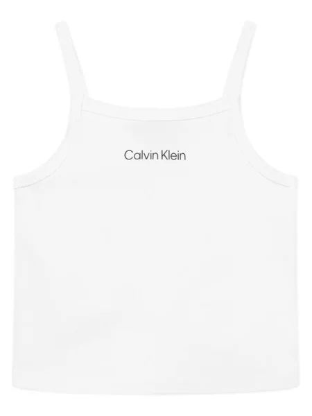 Dětské top Calvin Klein Jeans bílý