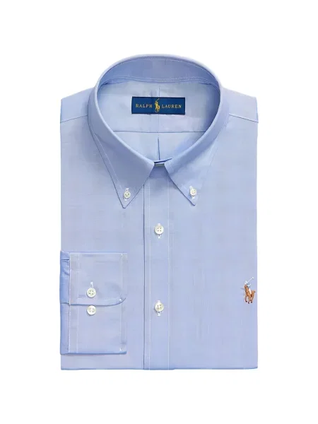 Cămașă Polo Ralph Lauren cu broderie cu guler nasturi albastru