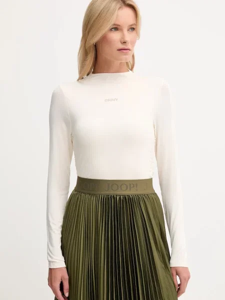 Majica z dolgimi rokavi Dkny bež