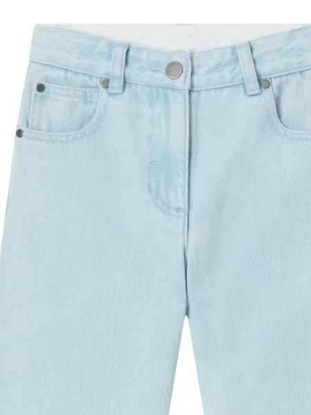 Jeansy straight leg dziecięce Stella Mccartney niebieskie