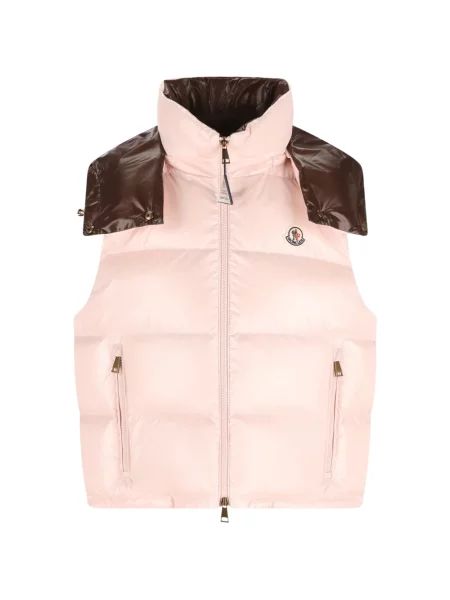 Scurt vestă din puf Moncler roz