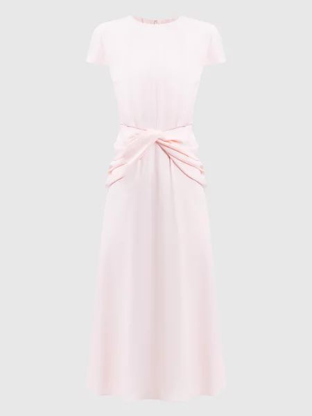 Платье миди Alexander Mcqueen розовое