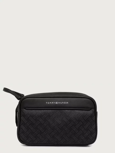 Tommy Hilfiger Kosmetická taštička z imitace kůže černá