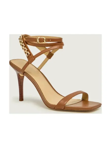Michael Kors De piele sandale cu subțire Marcia maro