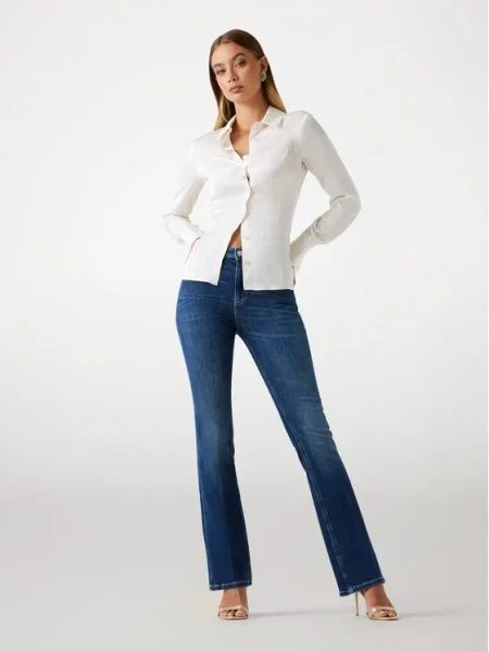 Guess Farmer Flare Fit kék