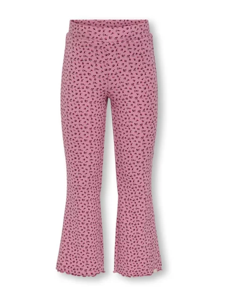 Only Mini Leggings KMGTRINNY magenta / roz eozină negru
