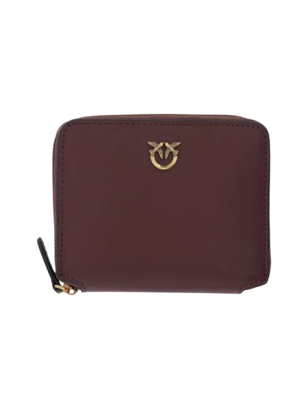 Pinko De piele portofel TAYLOR roșu