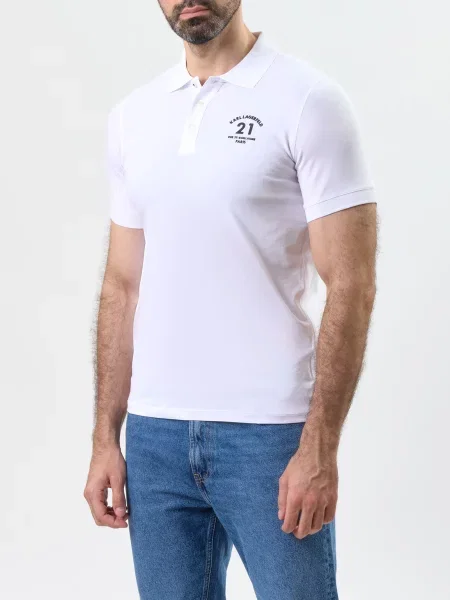 Поло Karl Lagerfeld біле
