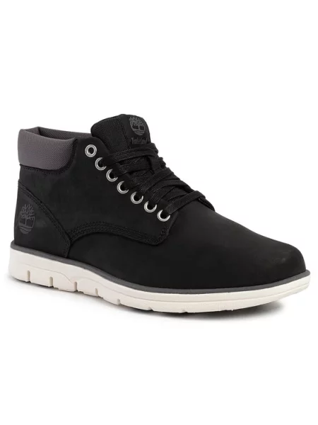 Gležnjarji Timberland Bradstreet Chukka Black Nubuck črna