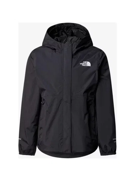 Kurtka przeciwdeszczowa dziewczęca The North Face Antora Rain czysta czerń XS czarna