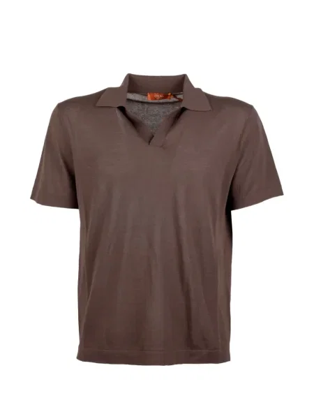 Gulerat tricou Cruna maro