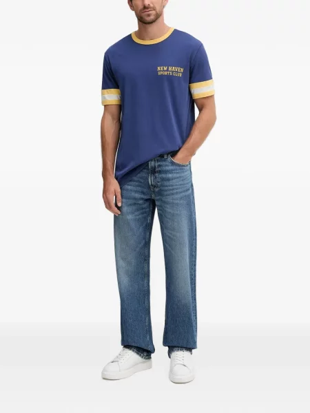 Tricou sport Gant albastru