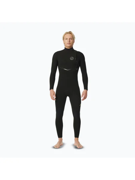 Costum de înot pentru bărbați Rip Curl Dawn Patrol mm Chest Zip black negru
