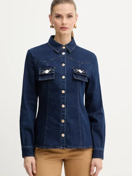 Jeans srajca Fracomina modra