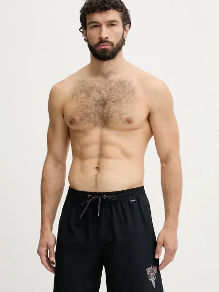 Hurley kopalne kratke hlače VOLLEY FLEX črna