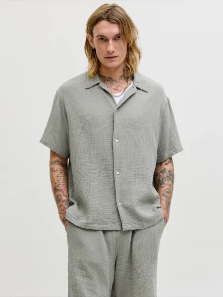 JACK & JONES Cămașă JORNANTUCKET oliv verde