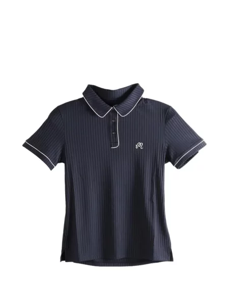 Golf tricou polo Malbon Golf tricotate negru