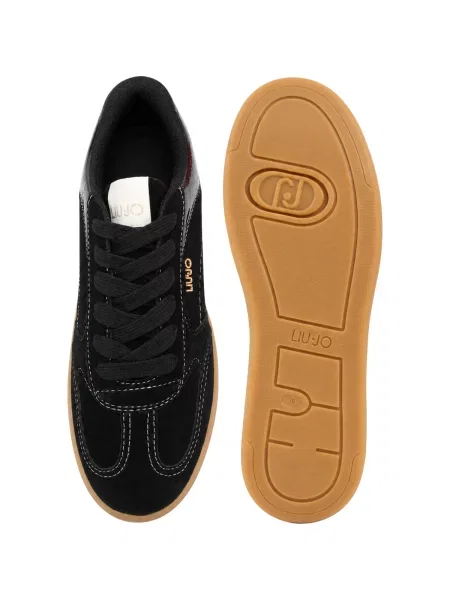 Liu Jo Sneakers Connor 01 | piele întoarsă negru