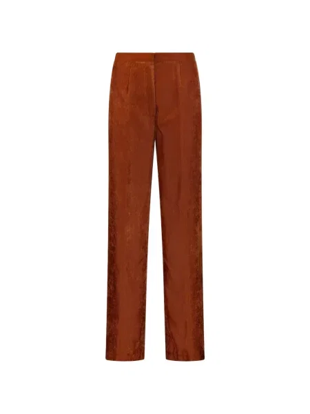 Pantaloni Forte_forte de catifea portocaliu