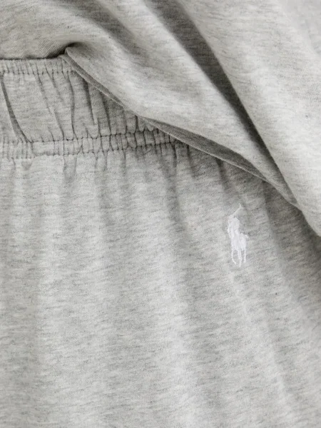 Tricou Polo Ralph Lauren cu decolteu rotund de mătase cu dungi alb