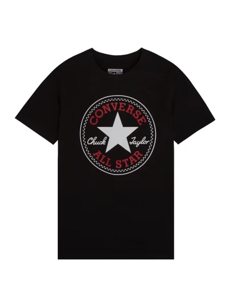 CONVERSE Tricou Chuck roșu / negru alb