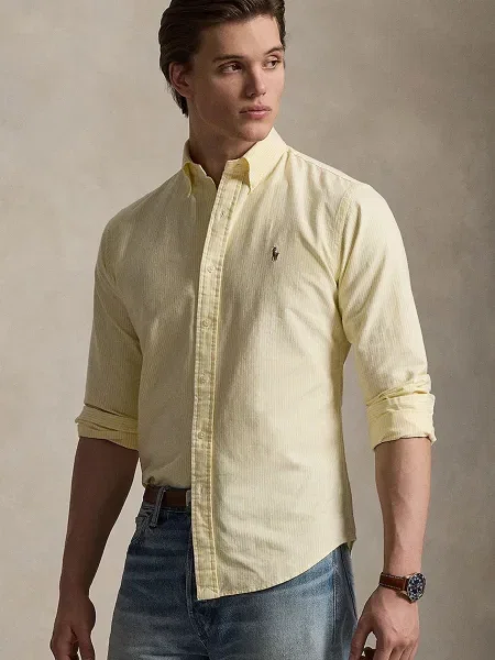 Polo Ralph Lauren cămașă pentru bărbați galben
