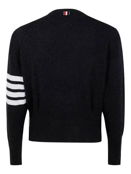 Pulover Thom Browne din cașmir gri