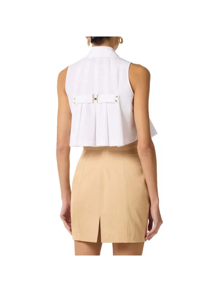 Top Elisabetta Franchi alb
