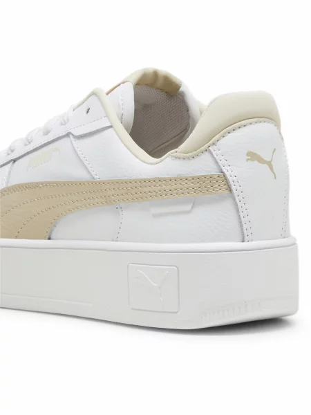 Sneakersy Carina Street PUMA White Putty Beige białe