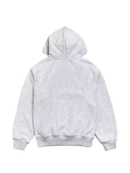 Hanorac cu glugă Stüssy cu imagine cu cordon gri