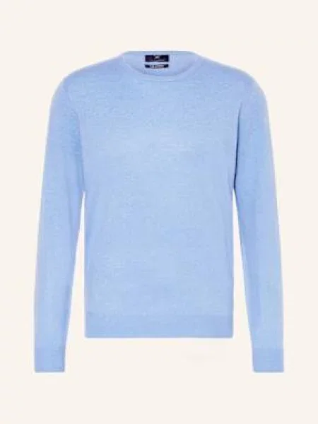 Strokesman's Sweter Z Kaszmiru blau
