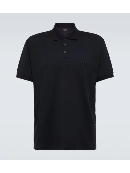 Polo majica Giorgio Armani modra