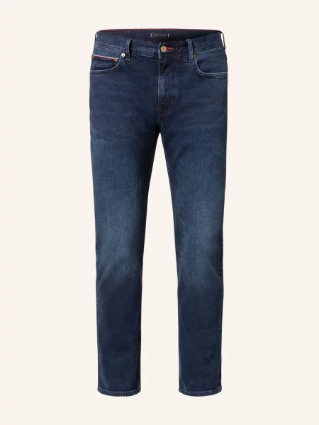 Tommy Hilfiger Jeansy Denton Bridger Straight Fit blau niebieskie