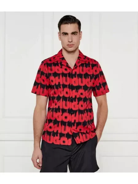 HUGO Ing Ellino | Straight fit piros