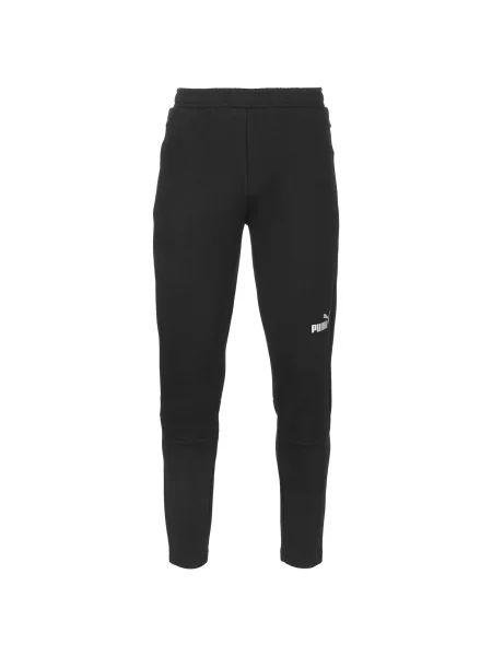 PUMA Pantaloni sport TeamFinal negru alb