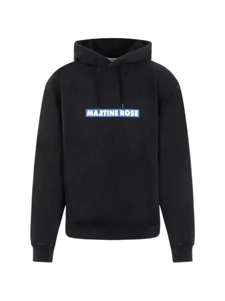 Mikina s kapucí Martine Rose s potiskem černá
