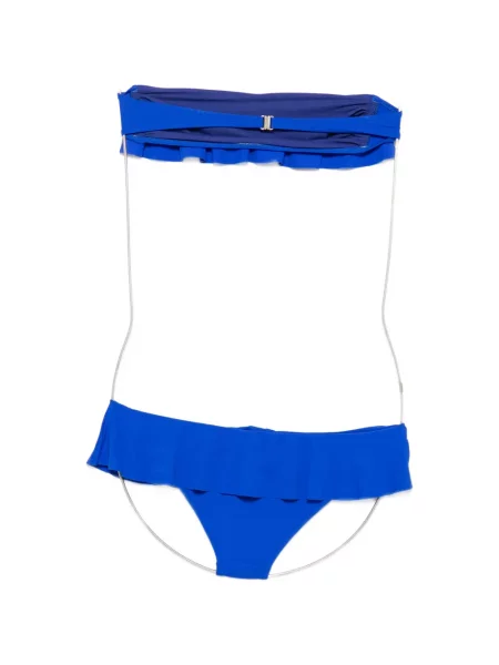 Bikini Dondup cu volane albastru