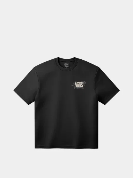 Тигровая футболка Vans черная