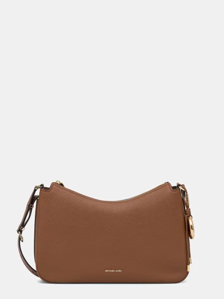 Michael Kors De piele geantă pe umăr NOLITA maro